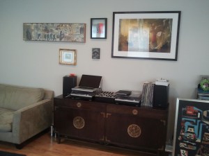 Chinese style wooden stereo cabinet