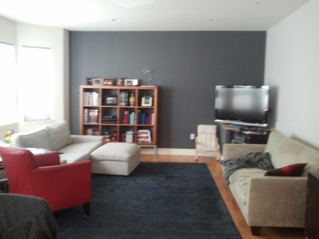 Making this room intimate and inviting is the design challenge.